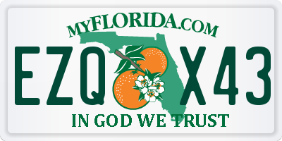 FL license plate EZQX43