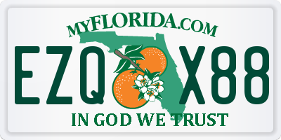 FL license plate EZQX88