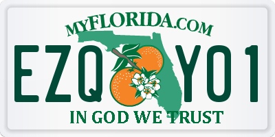 FL license plate EZQY01