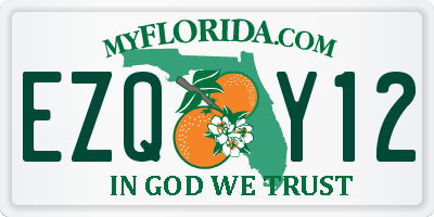 FL license plate EZQY12