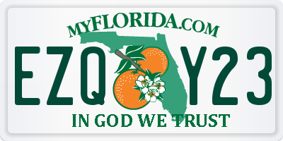 FL license plate EZQY23