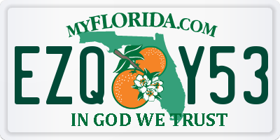 FL license plate EZQY53