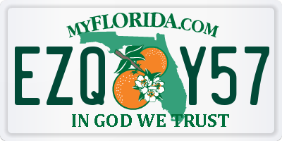 FL license plate EZQY57