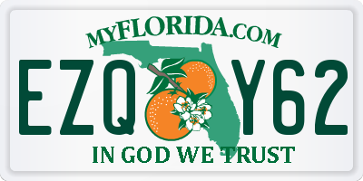 FL license plate EZQY62