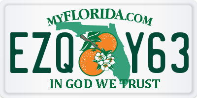 FL license plate EZQY63