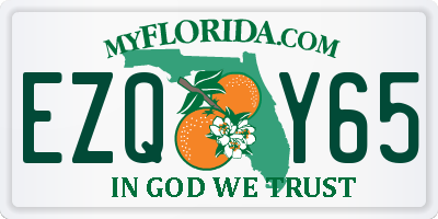 FL license plate EZQY65