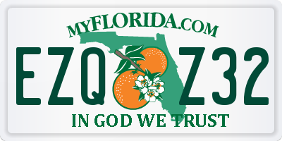 FL license plate EZQZ32