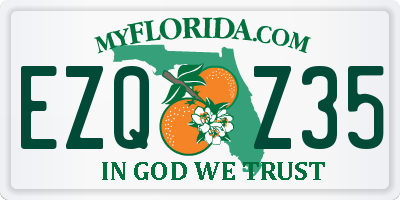 FL license plate EZQZ35