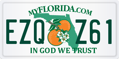 FL license plate EZQZ61