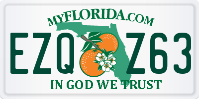 FL license plate EZQZ63