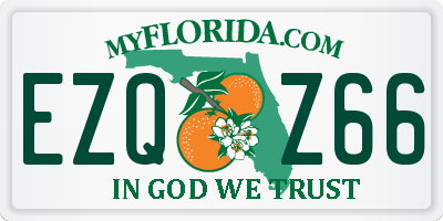 FL license plate EZQZ66