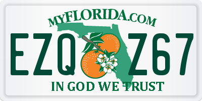 FL license plate EZQZ67