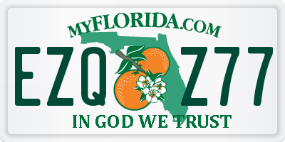 FL license plate EZQZ77