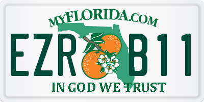 FL license plate EZRB11