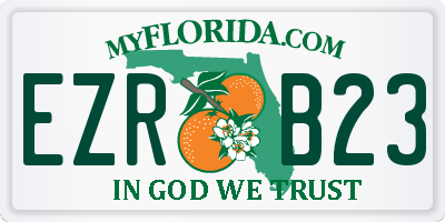 FL license plate EZRB23