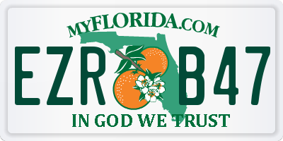 FL license plate EZRB47