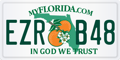 FL license plate EZRB48