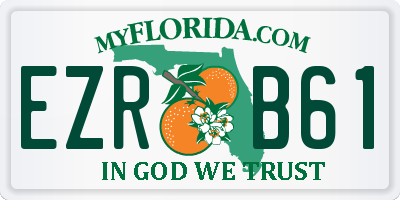 FL license plate EZRB61