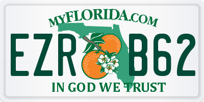 FL license plate EZRB62