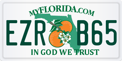 FL license plate EZRB65