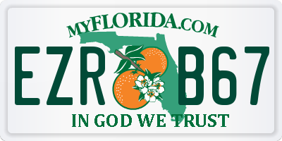 FL license plate EZRB67