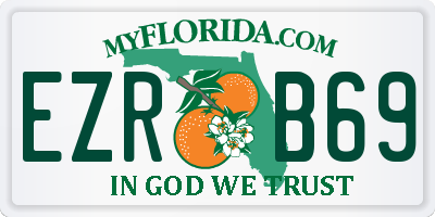 FL license plate EZRB69