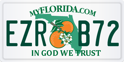 FL license plate EZRB72