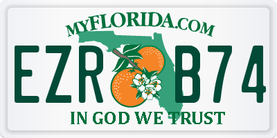 FL license plate EZRB74