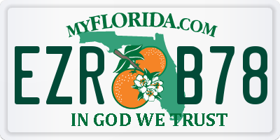 FL license plate EZRB78