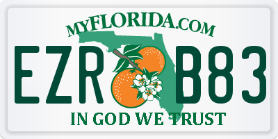 FL license plate EZRB83