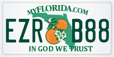 FL license plate EZRB88