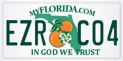 FL license plate EZRC04