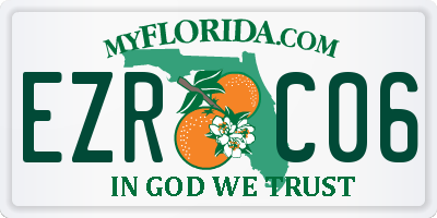 FL license plate EZRC06