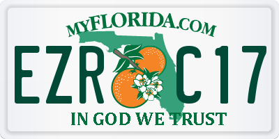 FL license plate EZRC17