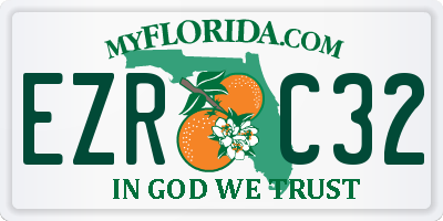 FL license plate EZRC32