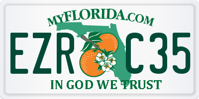 FL license plate EZRC35