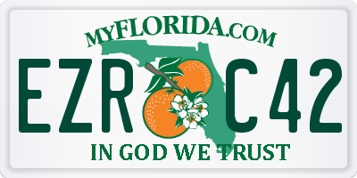 FL license plate EZRC42