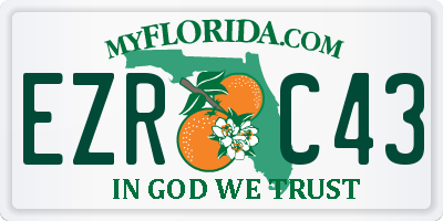 FL license plate EZRC43