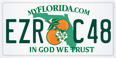 FL license plate EZRC48