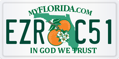 FL license plate EZRC51