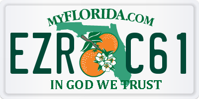 FL license plate EZRC61