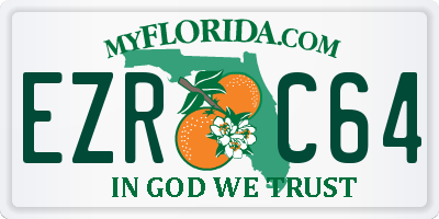 FL license plate EZRC64