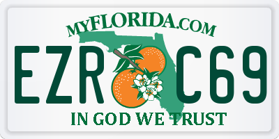 FL license plate EZRC69