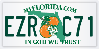 FL license plate EZRC71