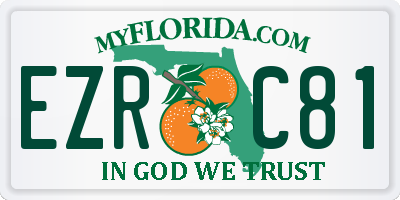 FL license plate EZRC81