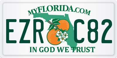 FL license plate EZRC82