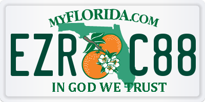FL license plate EZRC88