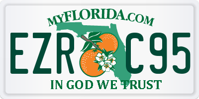 FL license plate EZRC95