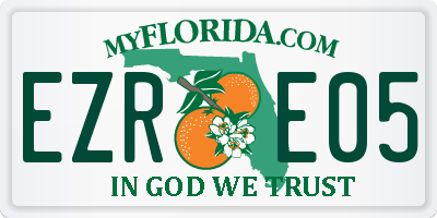 FL license plate EZRE05