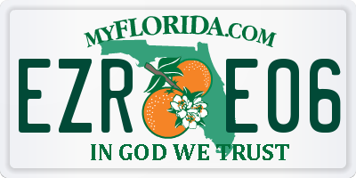 FL license plate EZRE06